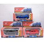 Машина Ford focus хэтч 12см металл синий открыв. двери, инерц.