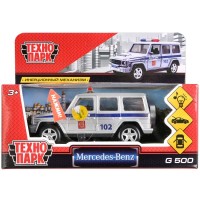 Машина Mercedes-benz g-class Полиция 12см свет+звук, инерц.