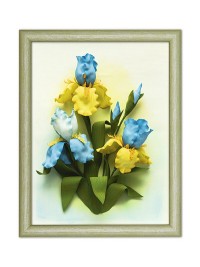 Творч Картины из фоамирана 3D 35*28 Ирисы