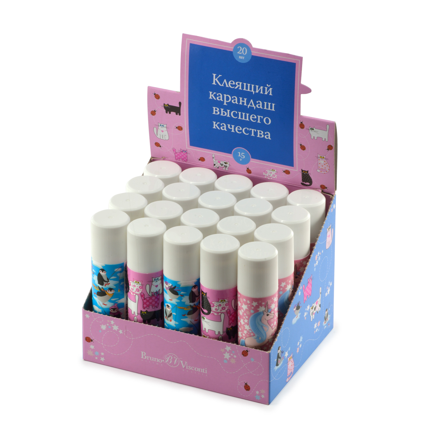 Клей-карандаш 15гр BV HappyStick