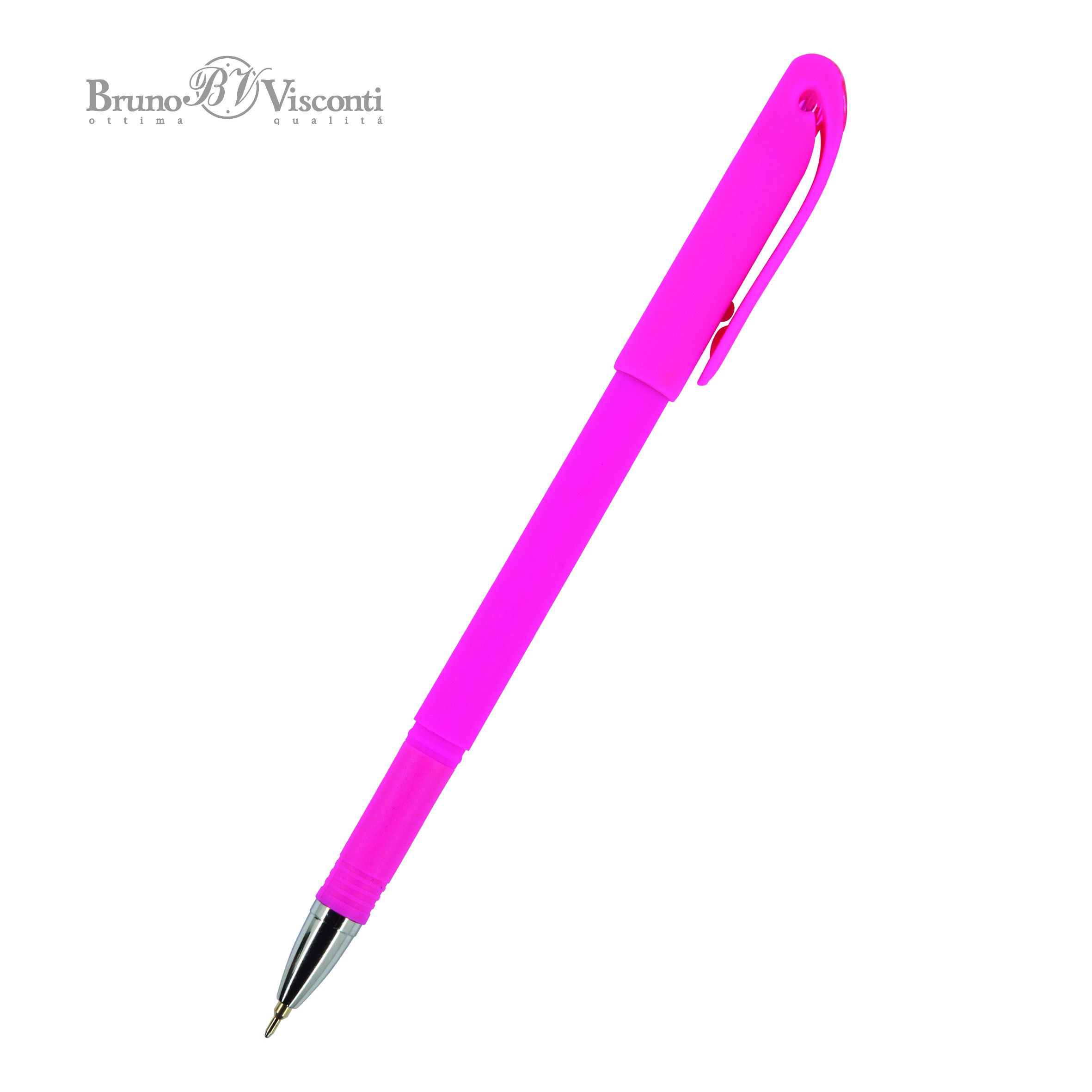 Ручка шариковая синяя BV SoftWrite.special. розов под персонализацию