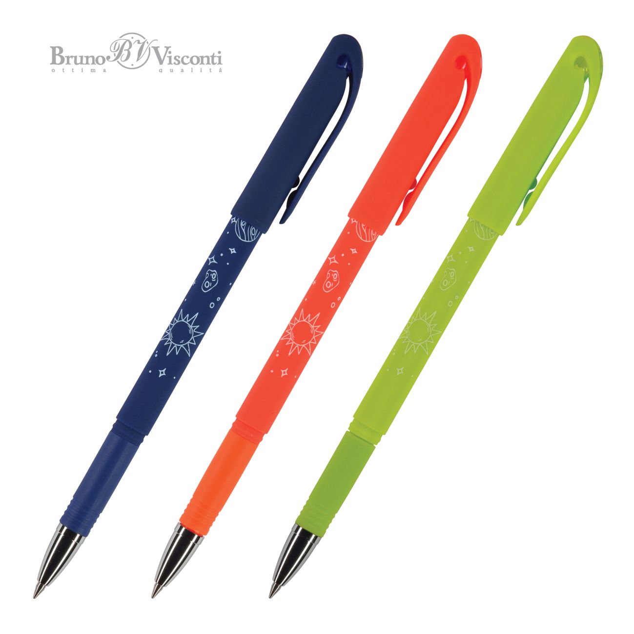 Ручка гелевая Пиши-стирай синяя BV Delete Write Art Космос