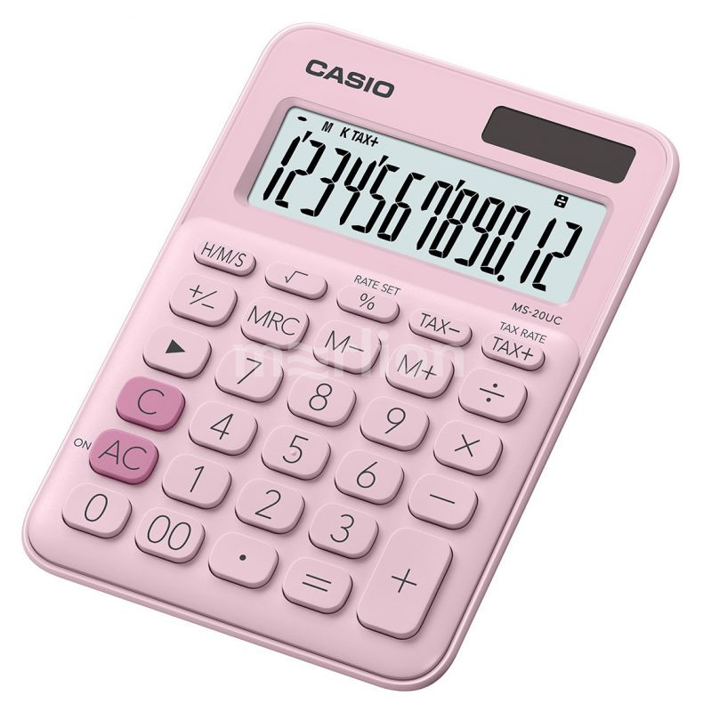 Калькулятор 12 разр. Casio настольный розовый