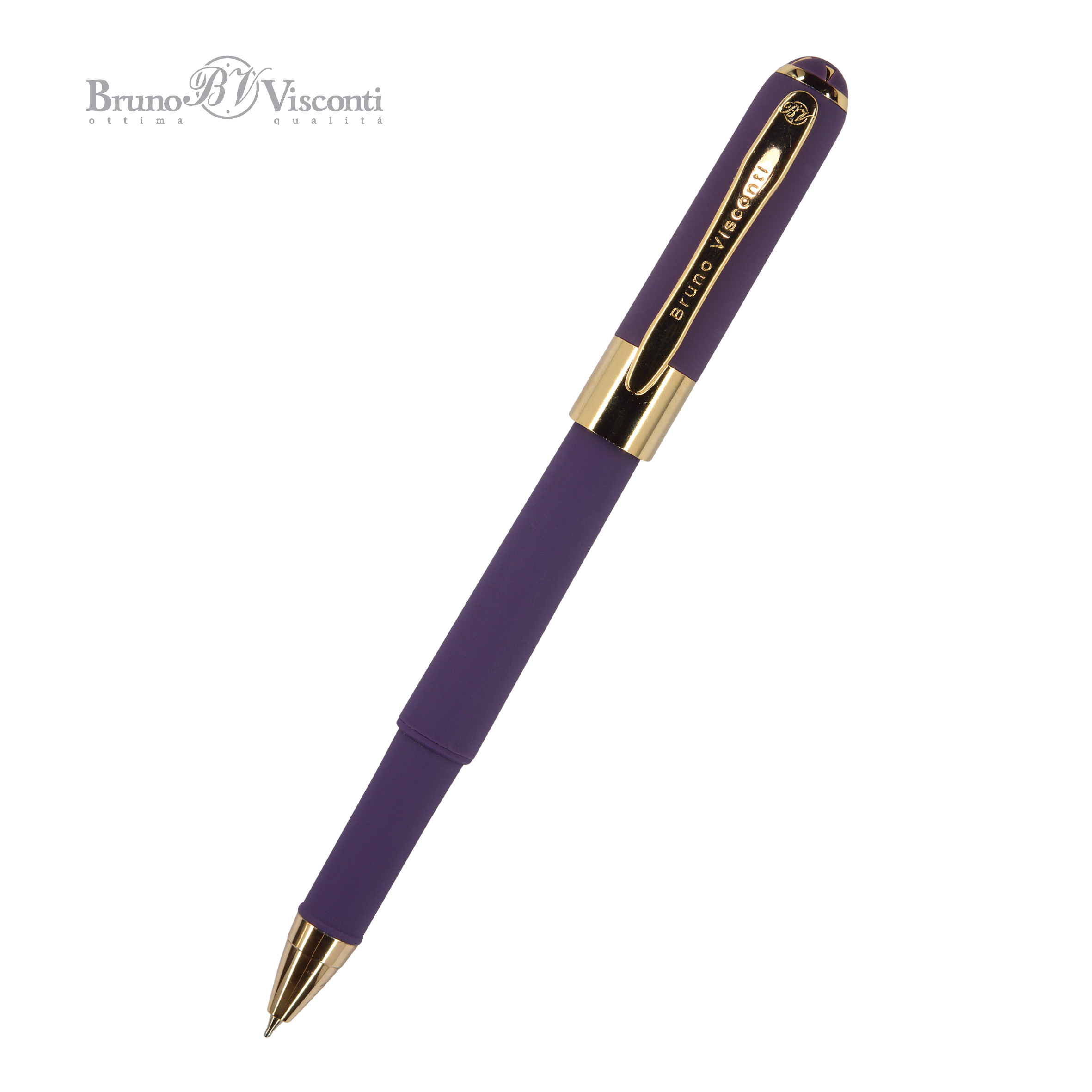 Ручка подар шар BV Monaco синяя 0,5мм виноградный корпус