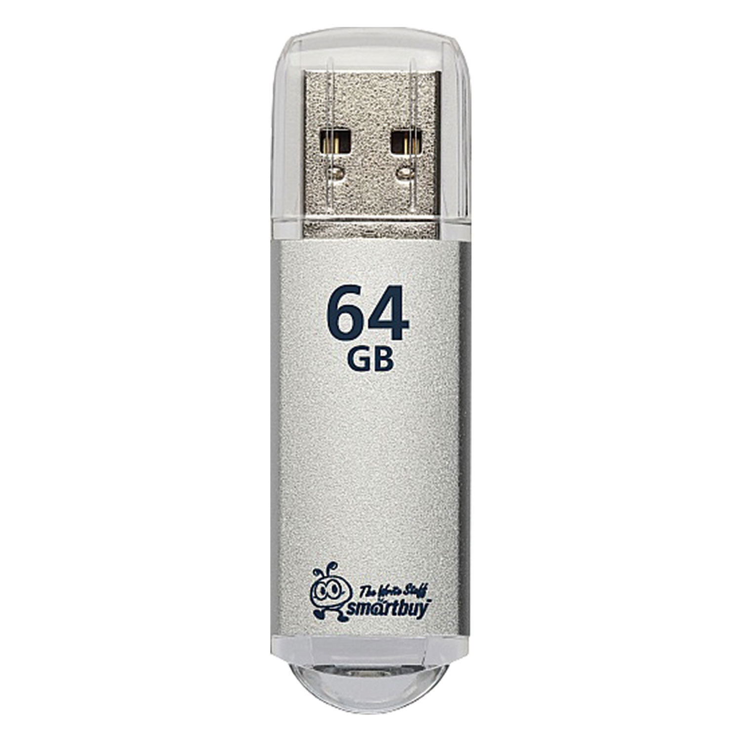Флэш-карта USB 64GB 3.0 Smart Buy V-Cut серебристый