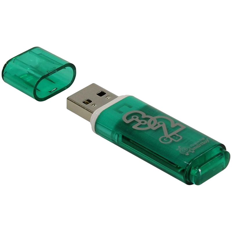 Флэш-карта USB 32GB 2.0 Smart Buy Glossy зеленый