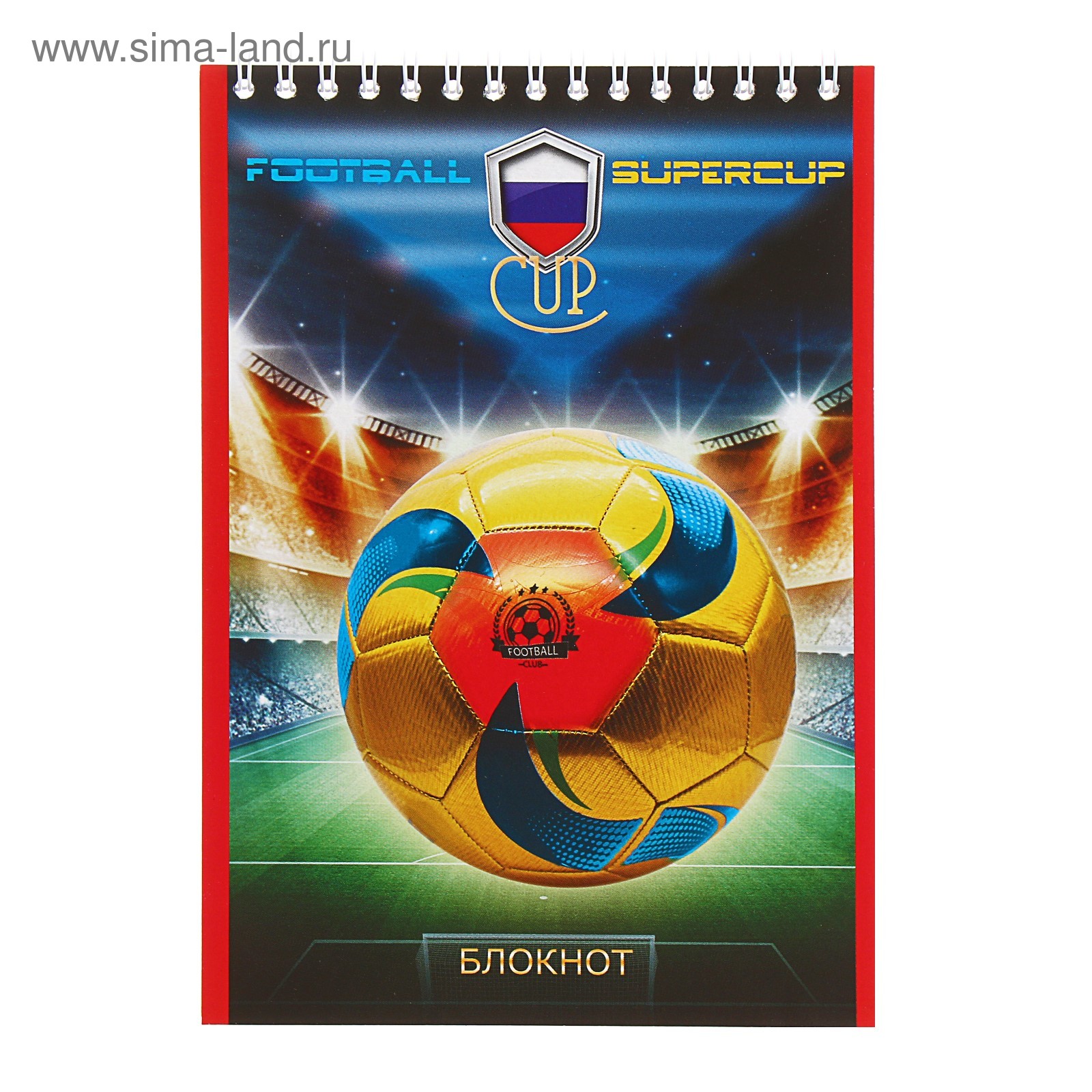 Блокнот А5 32л спир кл Футбол