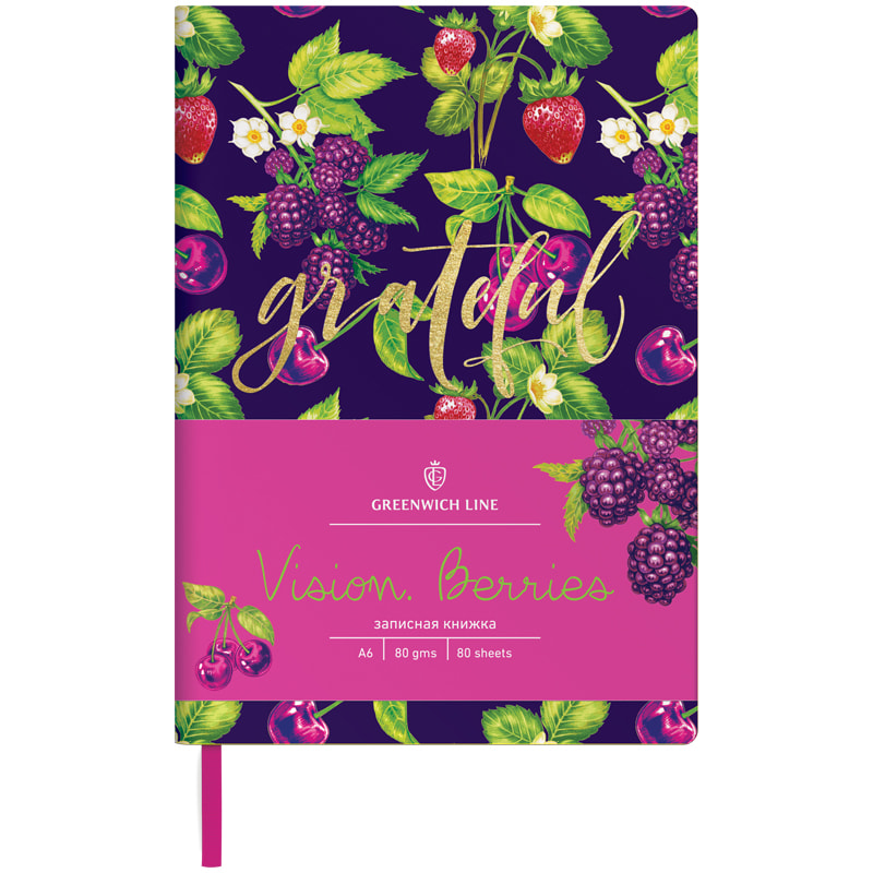 Зап. книжка А6 Greenwich Vision.Berries