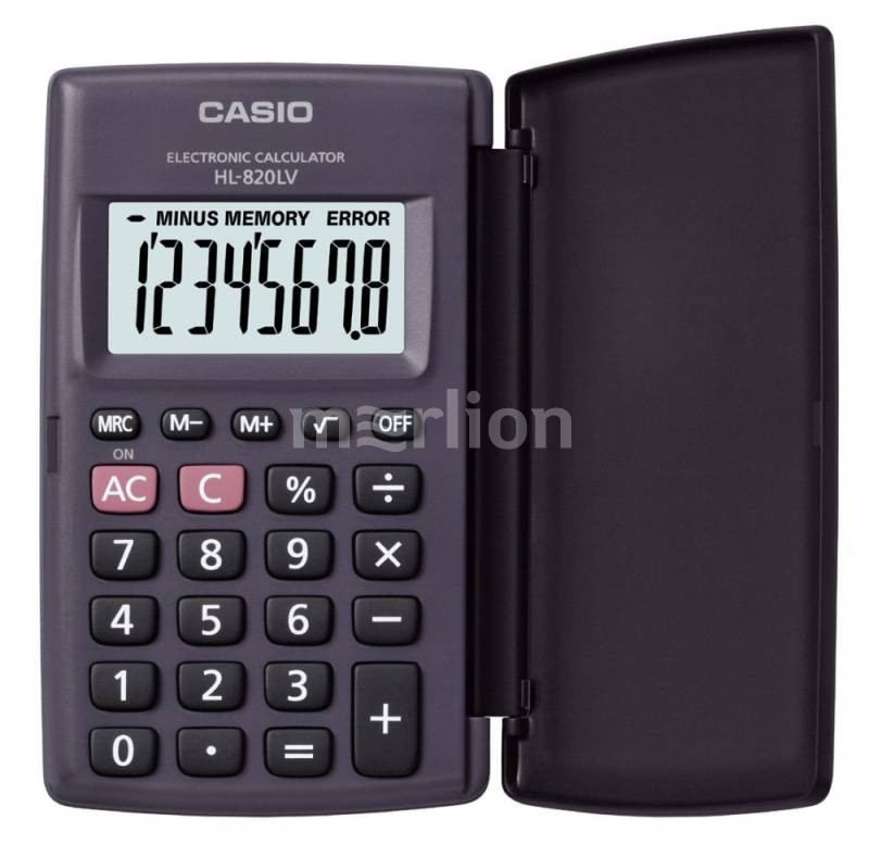 Калькулятор 8 разр. Casio карманный черный