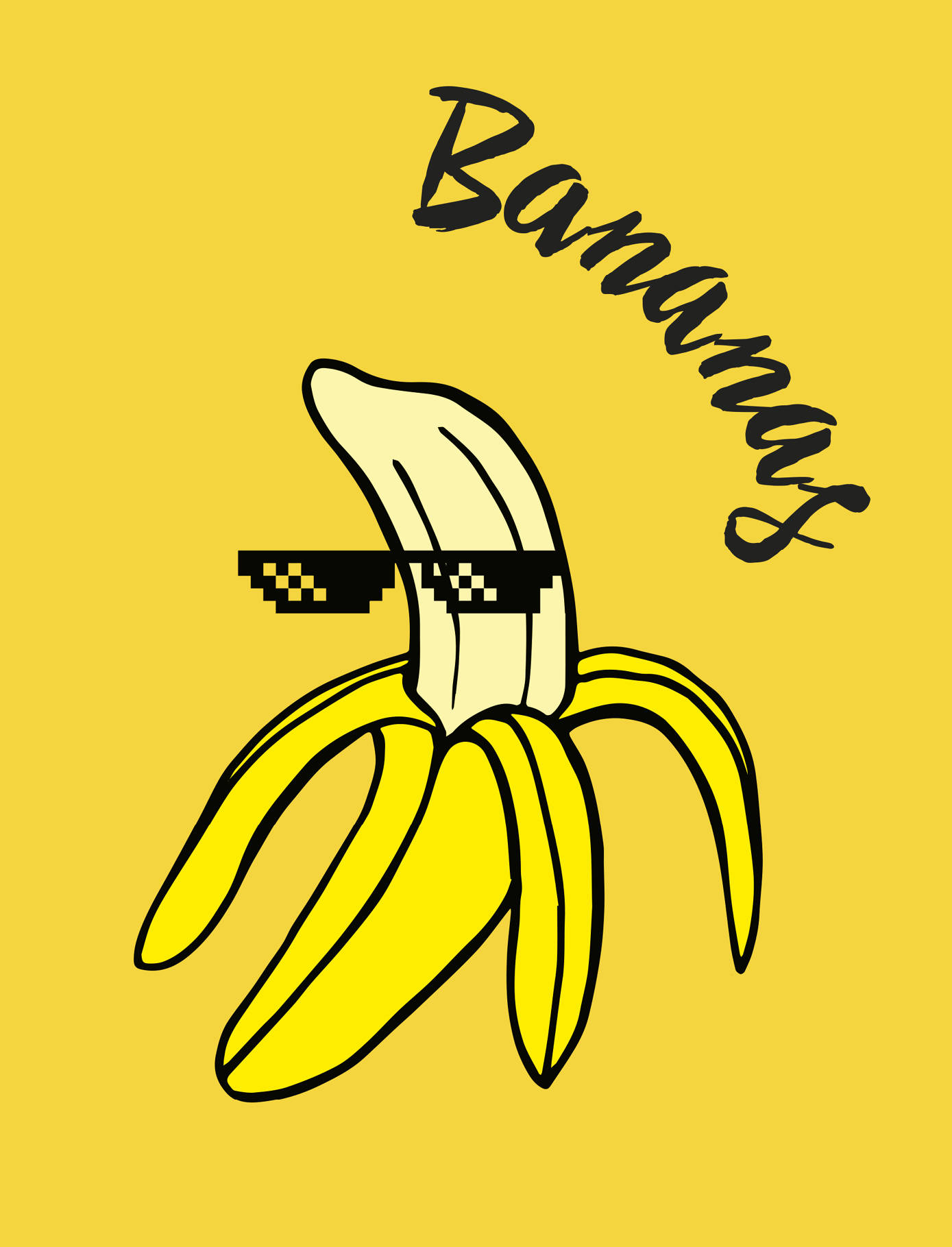 Открытка с бананом