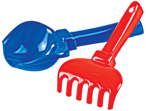 Песочница набор № 19 (совок, грабельки) пластм