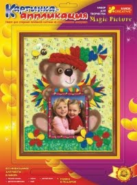 АКЦИЯ19 Творч Картинка-аппликация Медвежонок