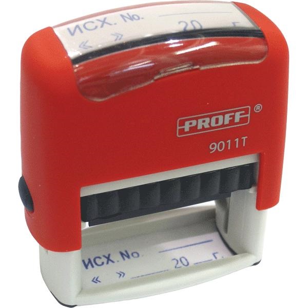 Proff Штамп автоматический стандартный № 07 "Исх.№, дата" 38*14 мм