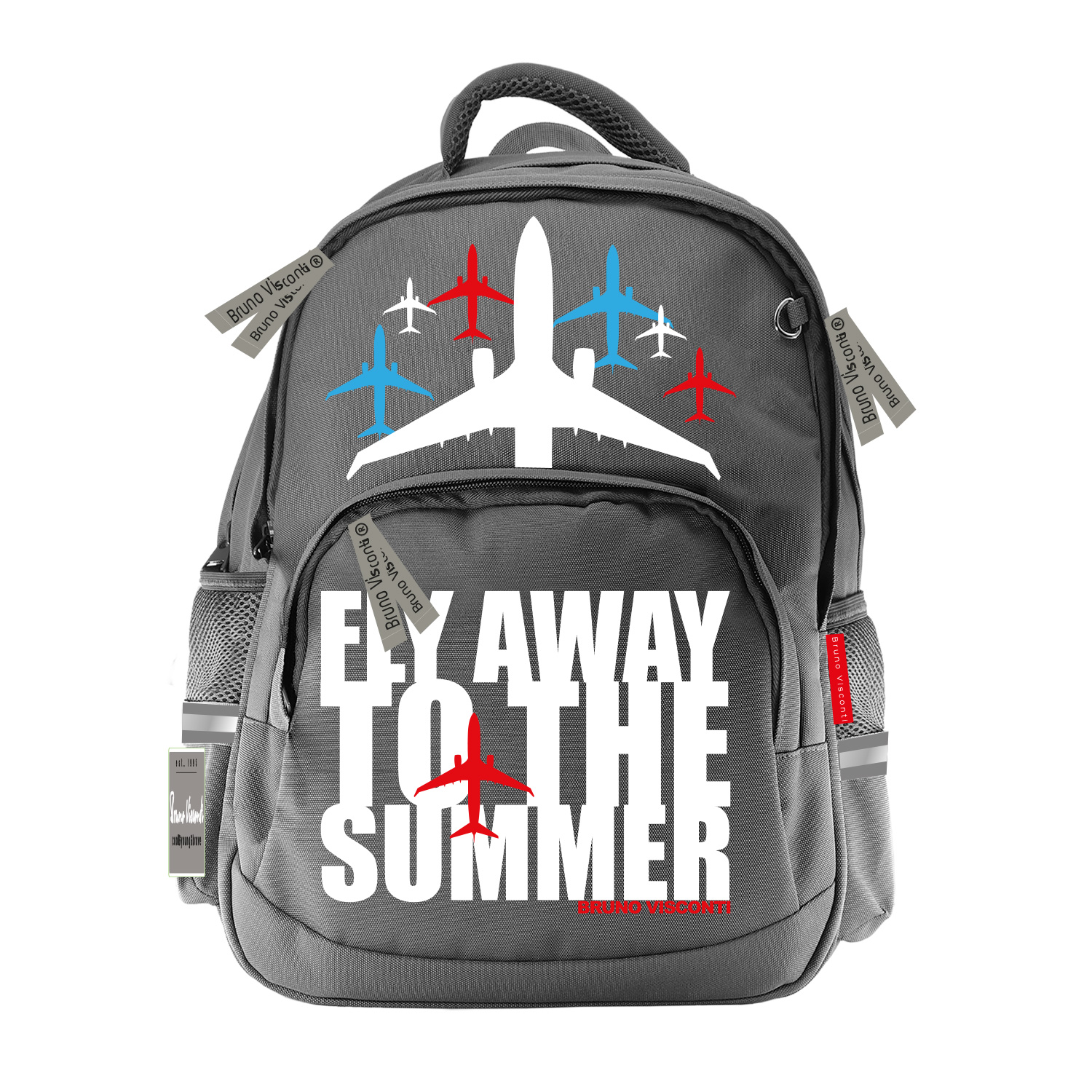 АКЦИЯ30 Канц Рюкзак эргономич. BV Fly Away Color серый