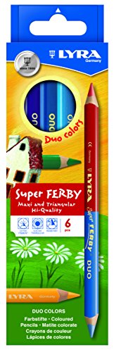 Карандаши цветные 6 цв Lyra Super Ferby DUO двуцветные