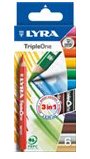 Карандаши цветные 6 цв Lyra Triple one 6,25мм треуг 3в1