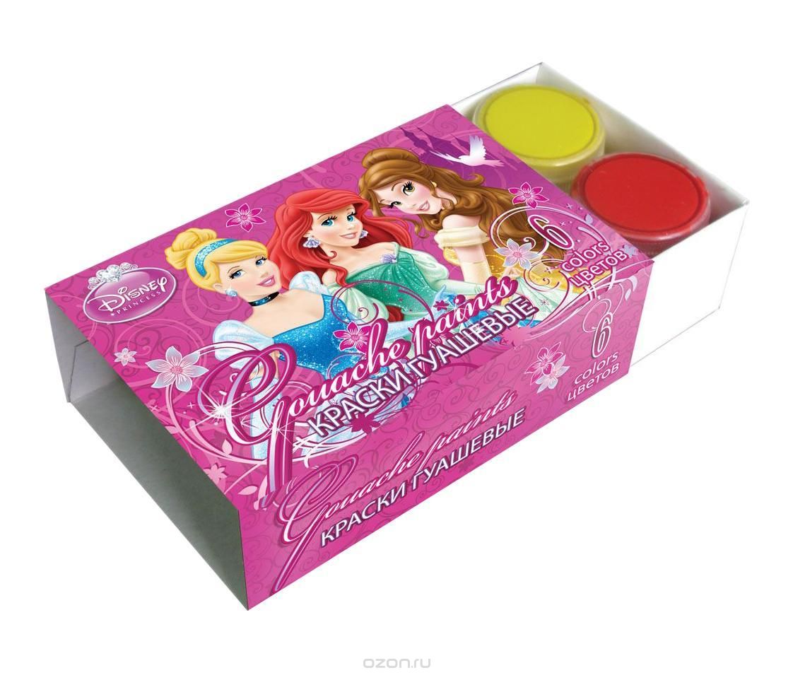Гуашь 6цв Disney Princess 10мл