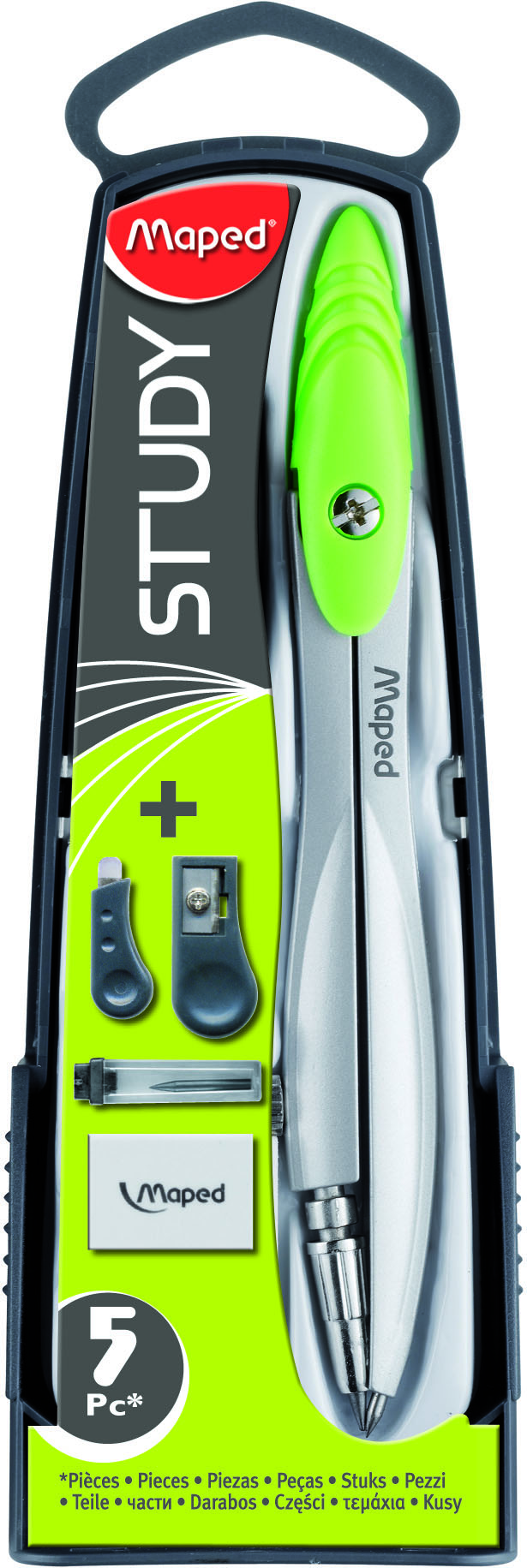 Грифель для циркуля 2мм, 4 штуки