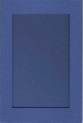 Открытка-паспарту Прямоугольник (синий)