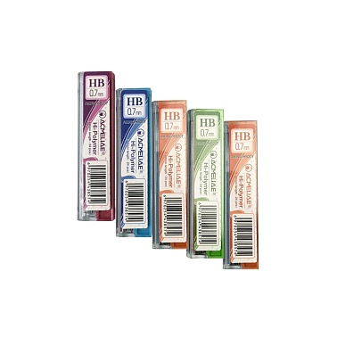 Стержни для мех. карандашей 0.7мм  НВ Acmeliae 30шт/набор