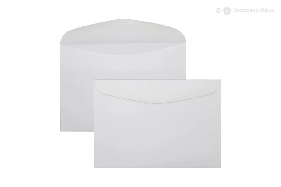 Конверт 125*190 белый клеевой край