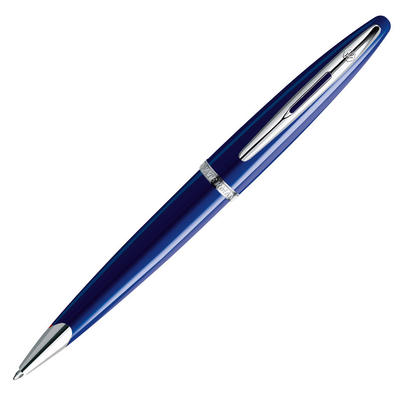 Ручка подар шар Waterman синяя Carene синий глянец