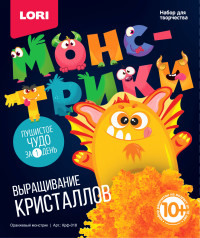 Набор для экспериментов Выращивание кристаллов Монстрики Оранжевый монс