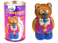 Мозаика из пайеток 3D Мишка
