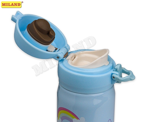 Сувенир Термос 500мл Милые ламы голубой