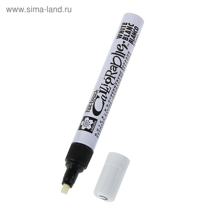Творч Маркер Pen-Touch Calligrapher Белый толстый стержень 5,0мм