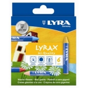 Мелки восковые 6цв Lyra Lyra к/к