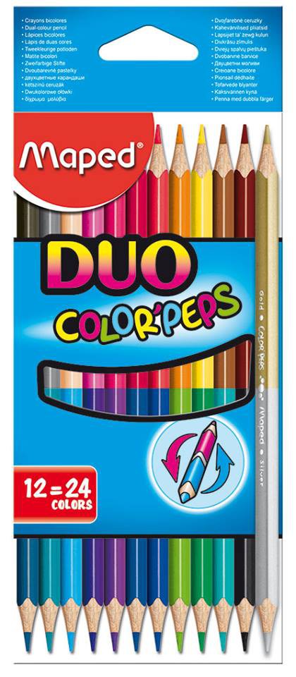Карандаши цветные 24 цв Maped Color Peps DUO двусторон.