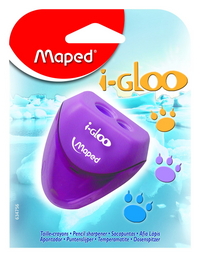 Точилка 2отв Maped I-Gloo с контейнером (блистер)