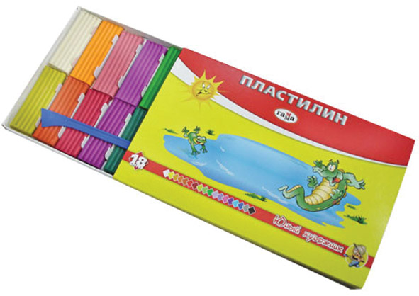Пластилин 18 цв Юный художник 252г
