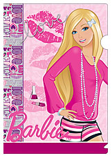 Папка-уголок 1 отд с рис Barbie