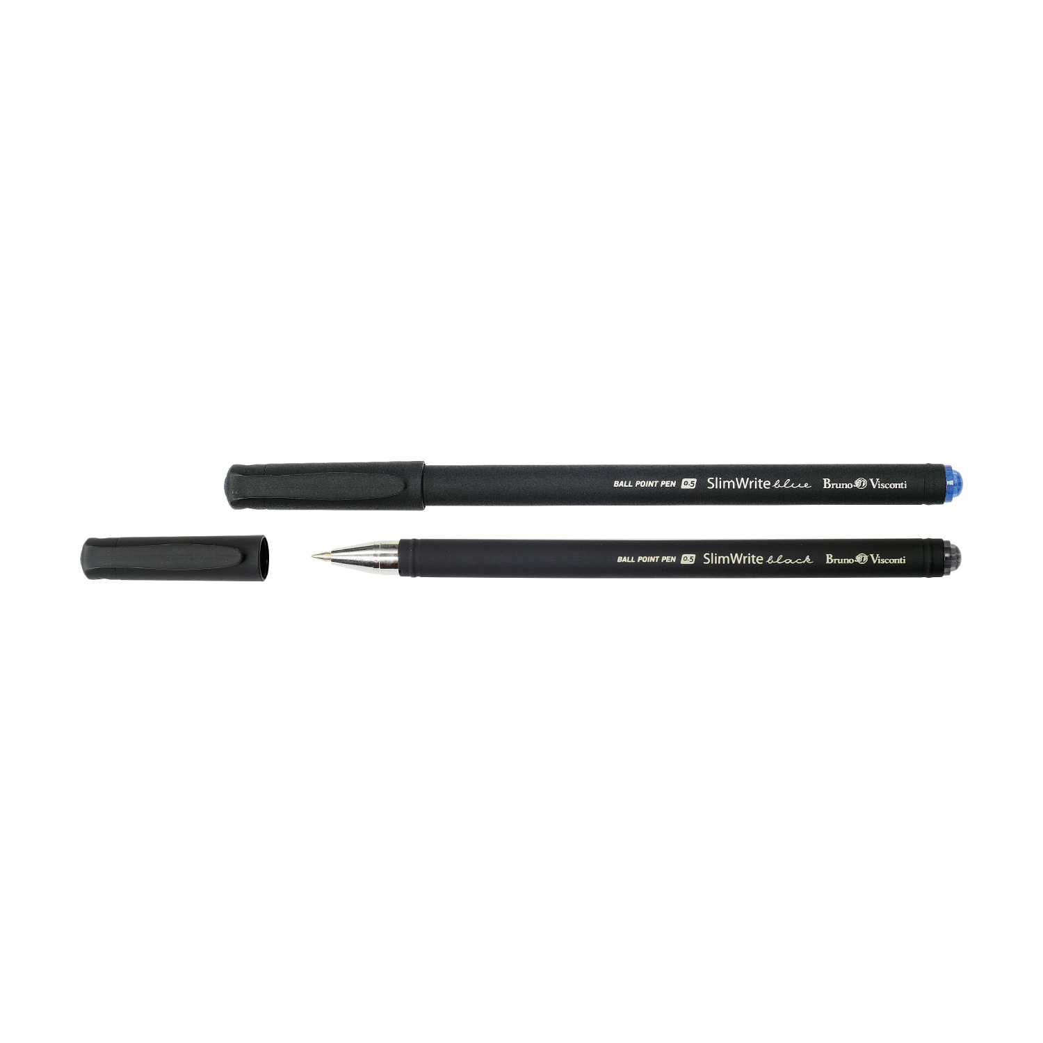 Ручка шариковая черная BV SlimWrite Black 0.5мм корп/черн