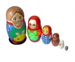 Матрешка Репка 6 персонажей