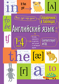 Справочник в таблицах. Английский язык. 1-4 классы ФГОС