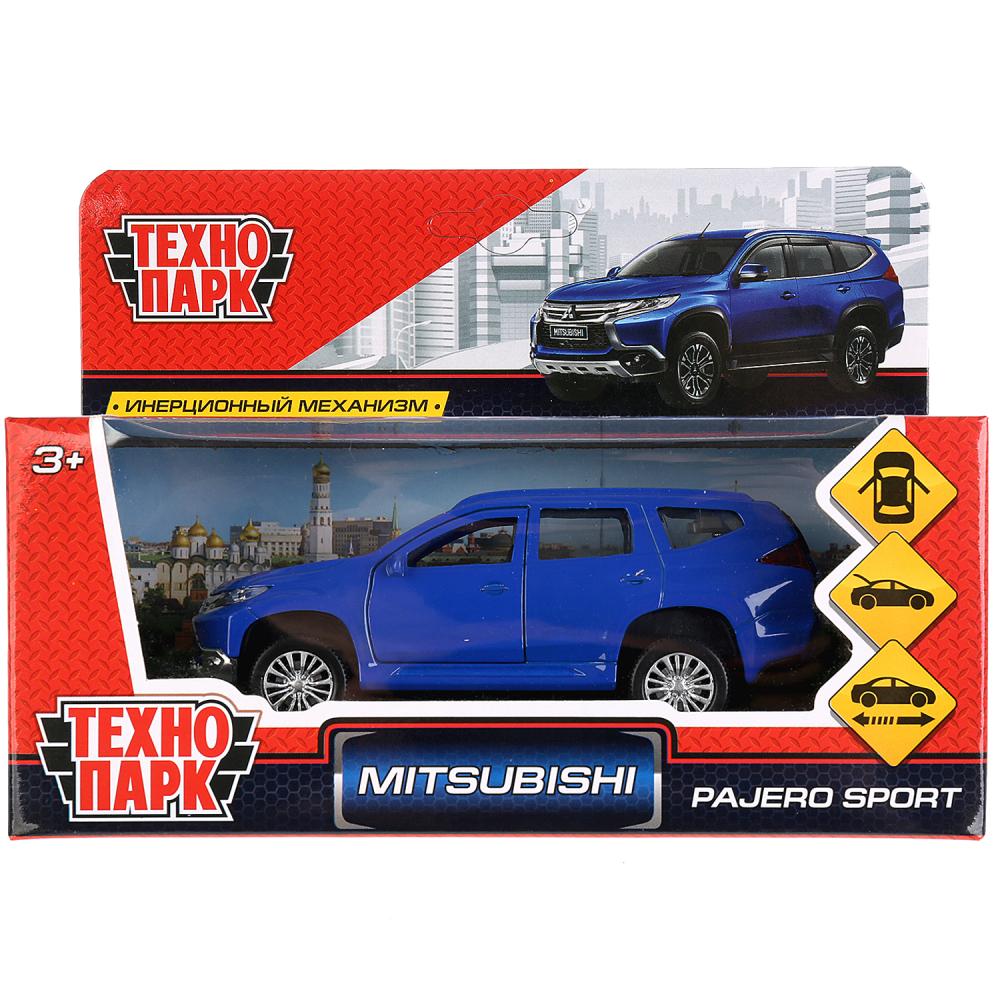 Машина Mitsubishi Pajero Sport 12см, металл, открыв двери, инерц, синий
