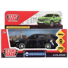 Машина Renault Koleos, длина 12см, открыв. двери, инерц, черный, металл