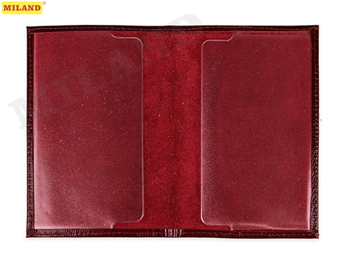 Обложка для паспорта натур.кожа Miland Красная Passport
