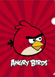 Папка-уголок 1 отд с рис Hatber Angry Birds красная