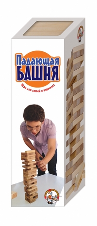 Настольная Падающая башня: Игра для детей и взрослых (дерево)