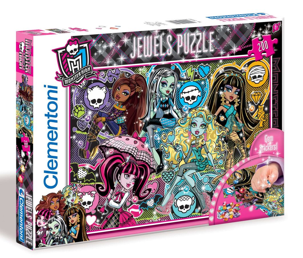 АКЦИЯ19 Пазл 200 Clementoni 29650 Monster High Модные и яркие