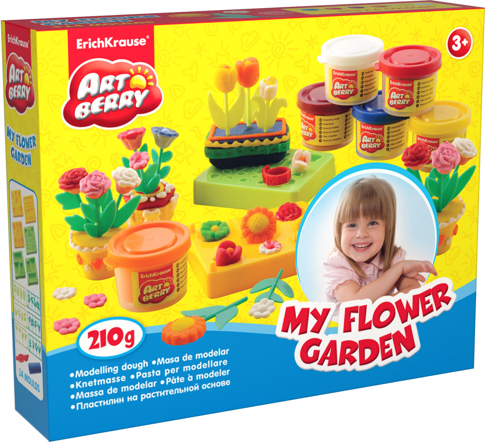 Пластилин растительный 6цв My Flowers Garden