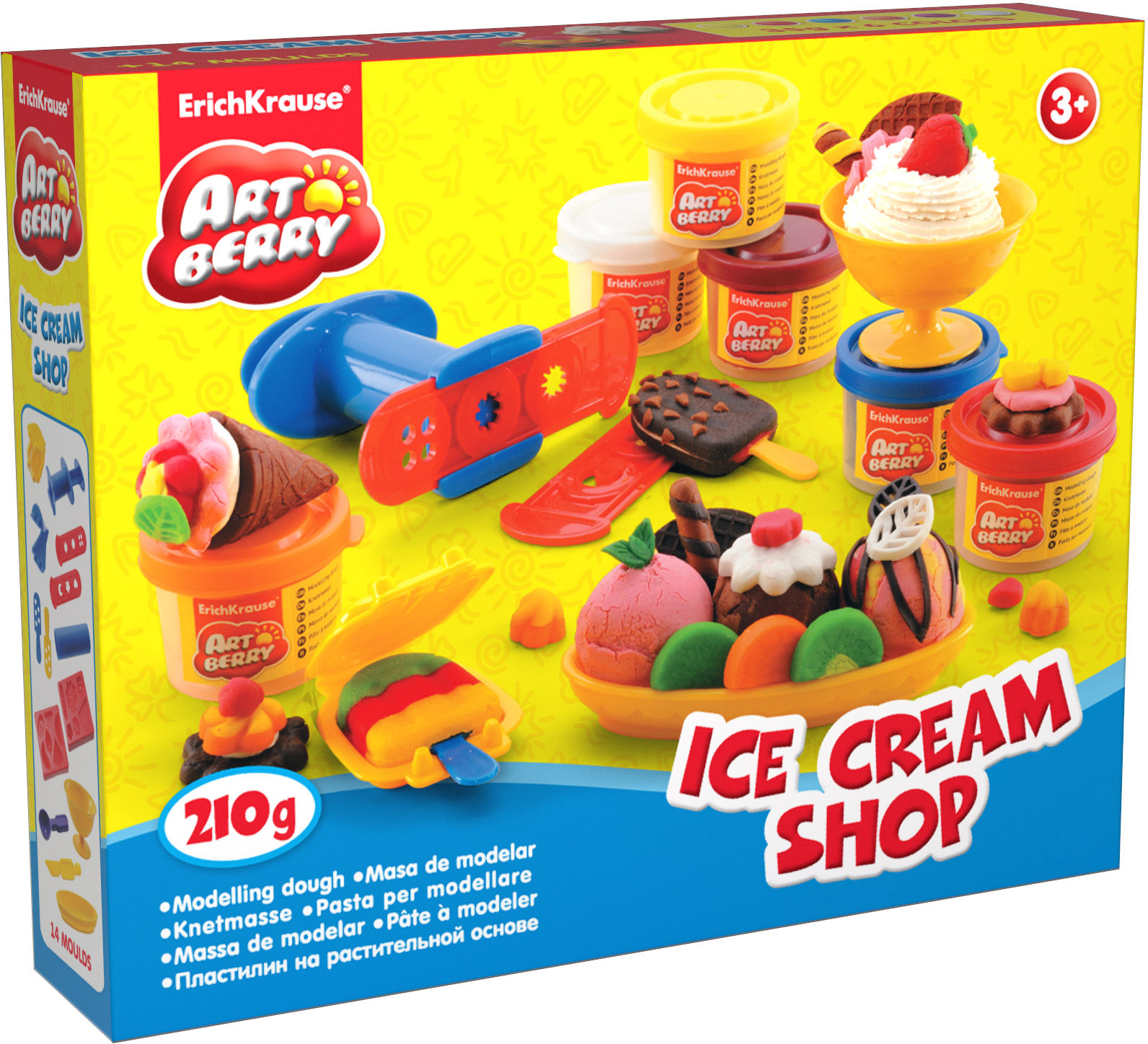 Пластилин EK Ice Cream Shop на растит. основе 6 банок