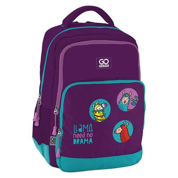 Рюкзак молодежный GoPack Education Lama фиолетовый