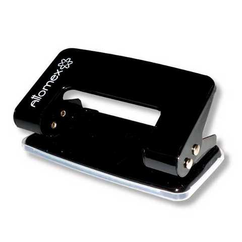 Дырокол 10л Attomex металлич. черный