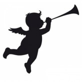 Творч Штамп для мыла ручной работы Ангел с дудкой