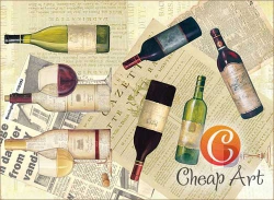 Творч Декупажная карта А4 Красное и белое